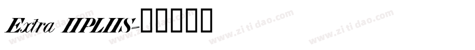 Extra HPLHS字体转换